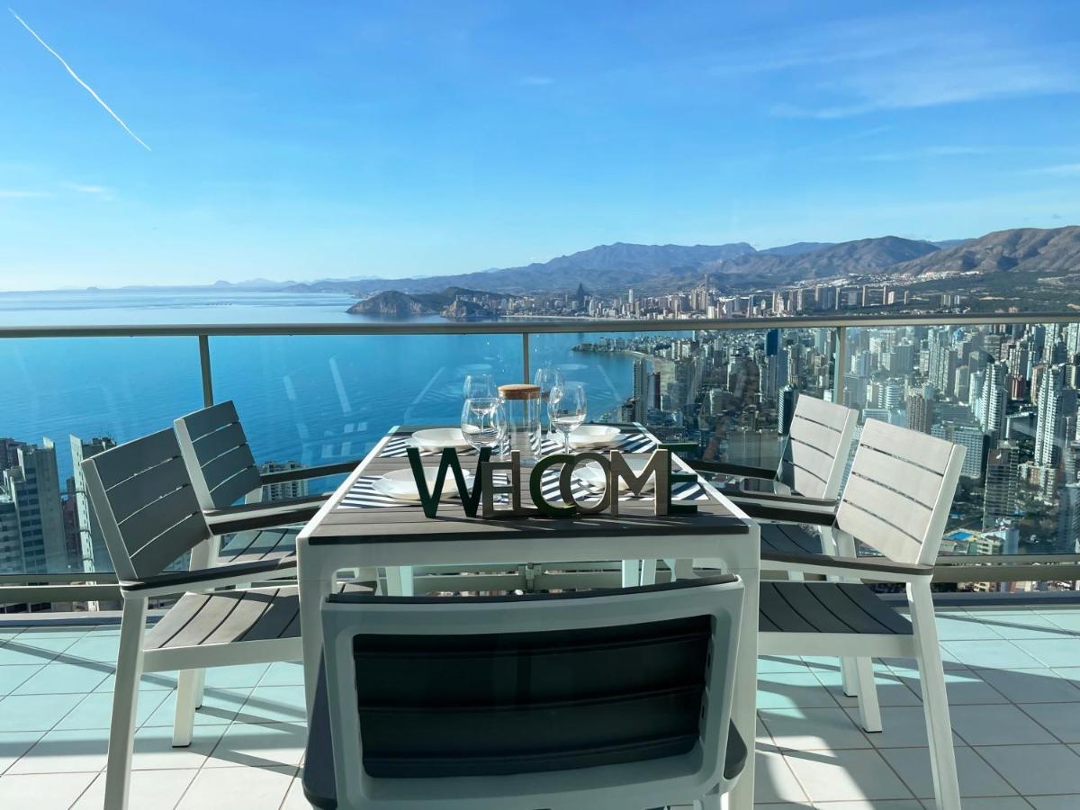 Skyline 41 Gran Lujo, Terraza Grande Y Vistas Al Mar - Planta 41 Daire Benidorm Dış mekan fotoğraf