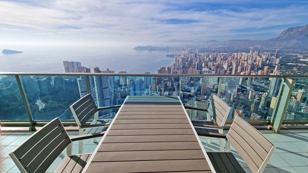 Skyline 41 Gran Lujo, Terraza Grande Y Vistas Al Mar - Planta 41 Daire Benidorm Dış mekan fotoğraf