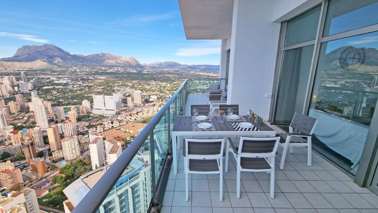 Skyline 41 Gran Lujo, Terraza Grande Y Vistas Al Mar - Planta 41 Daire Benidorm Dış mekan fotoğraf
