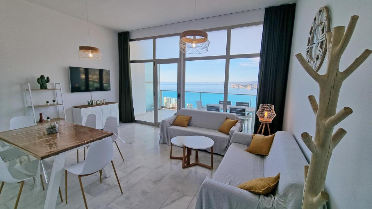 Skyline 41 Gran Lujo, Terraza Grande Y Vistas Al Mar - Planta 41 Daire Benidorm Dış mekan fotoğraf