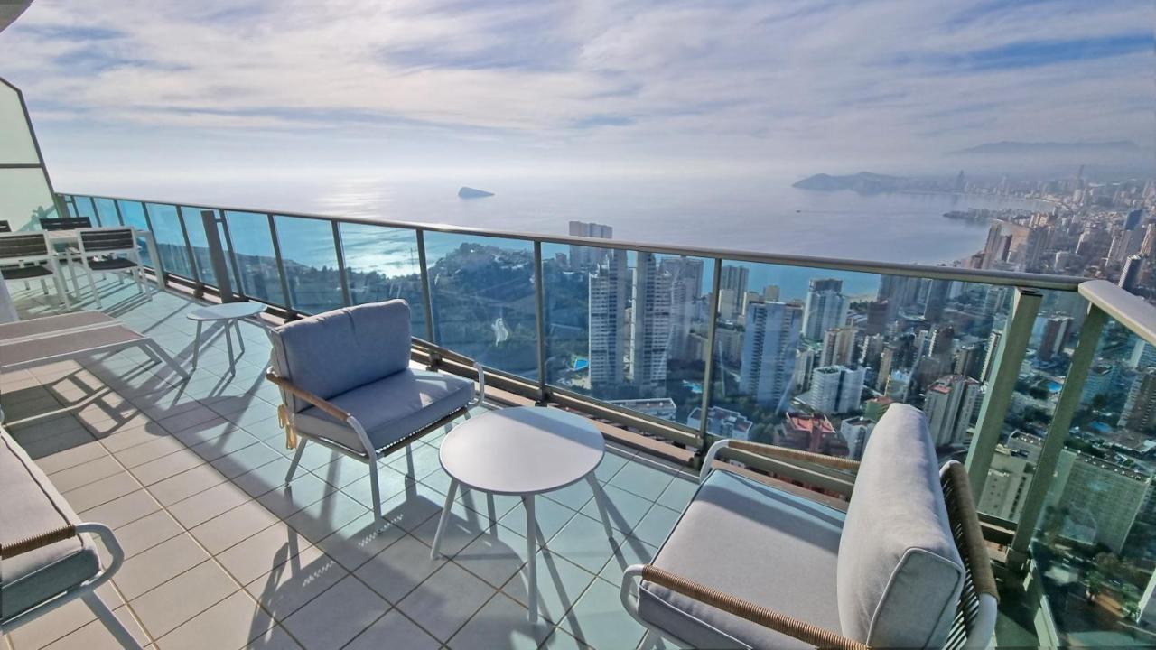Skyline 41 Gran Lujo, Terraza Grande Y Vistas Al Mar - Planta 41 Daire Benidorm Dış mekan fotoğraf