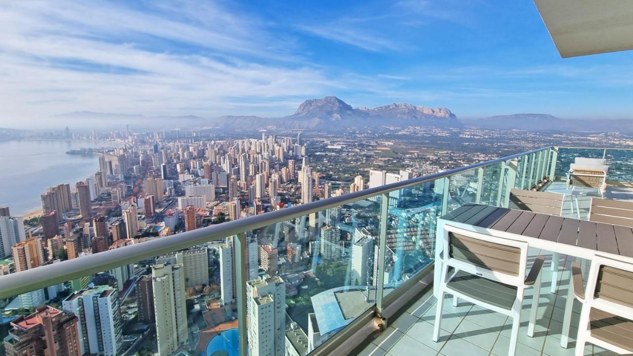 Skyline 41 Gran Lujo, Terraza Grande Y Vistas Al Mar - Planta 41 Daire Benidorm Dış mekan fotoğraf